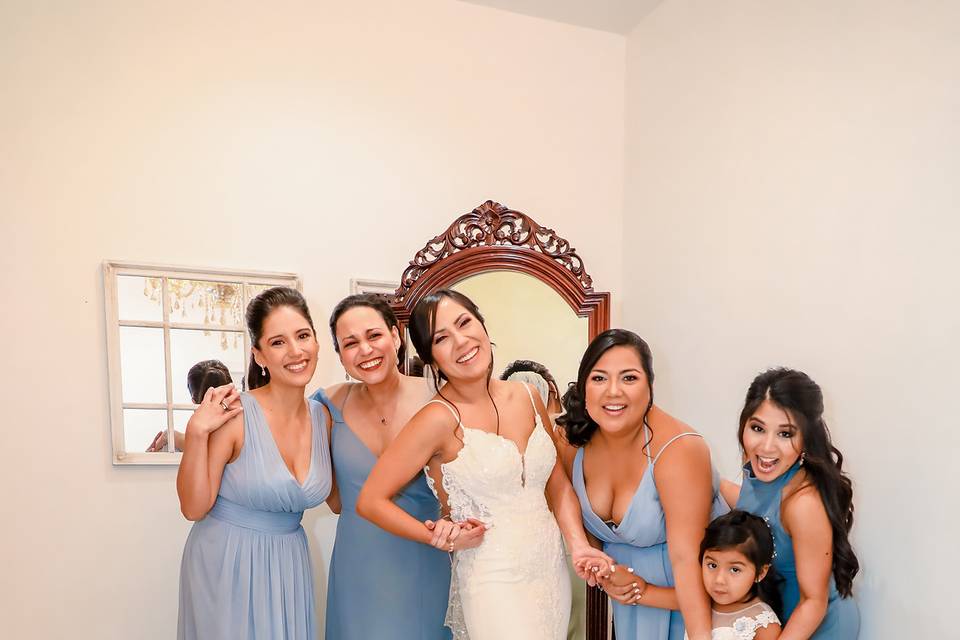 Bride + Bridesmaids