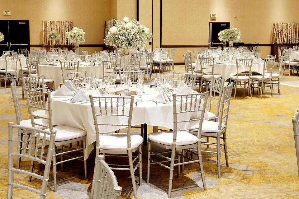 Tall Baby Breath Centerpiece