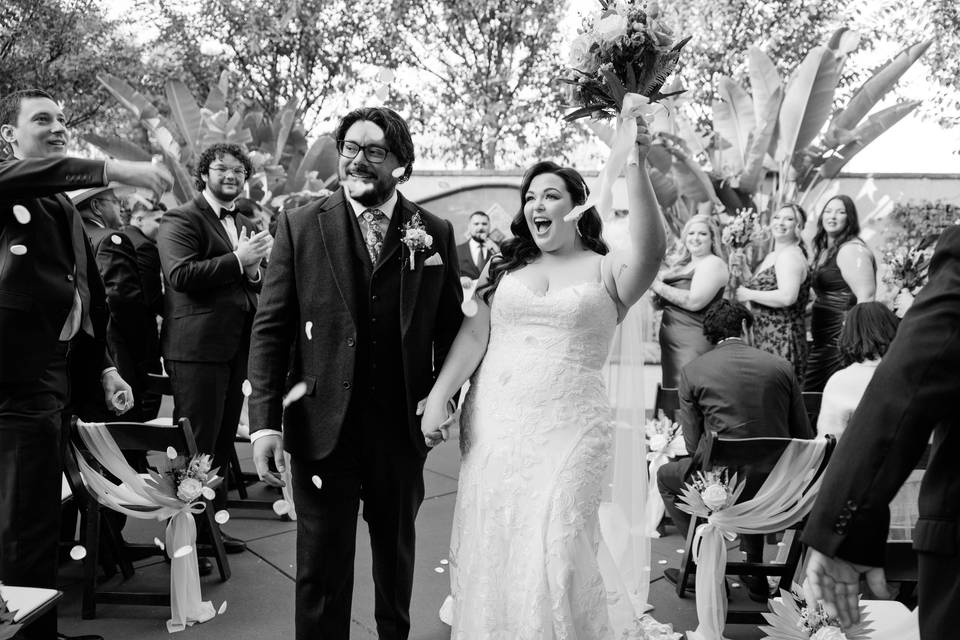 We're married!