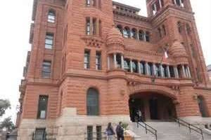 Steps of Fountain of the San Antonio Courthouse