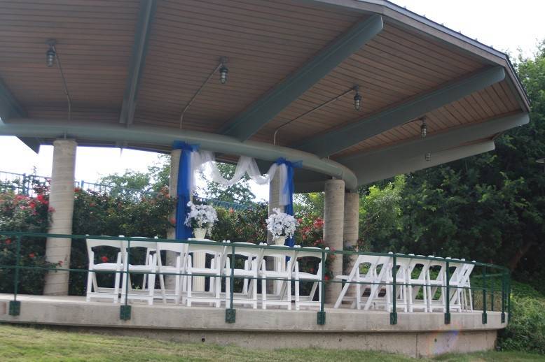 Overlook Pavilion on the Museum Reach of the River Walk up to 35 guests, $225 permit