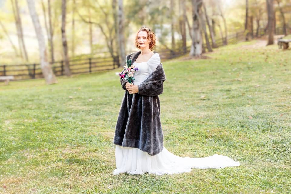 Glam bride -  vintage coat