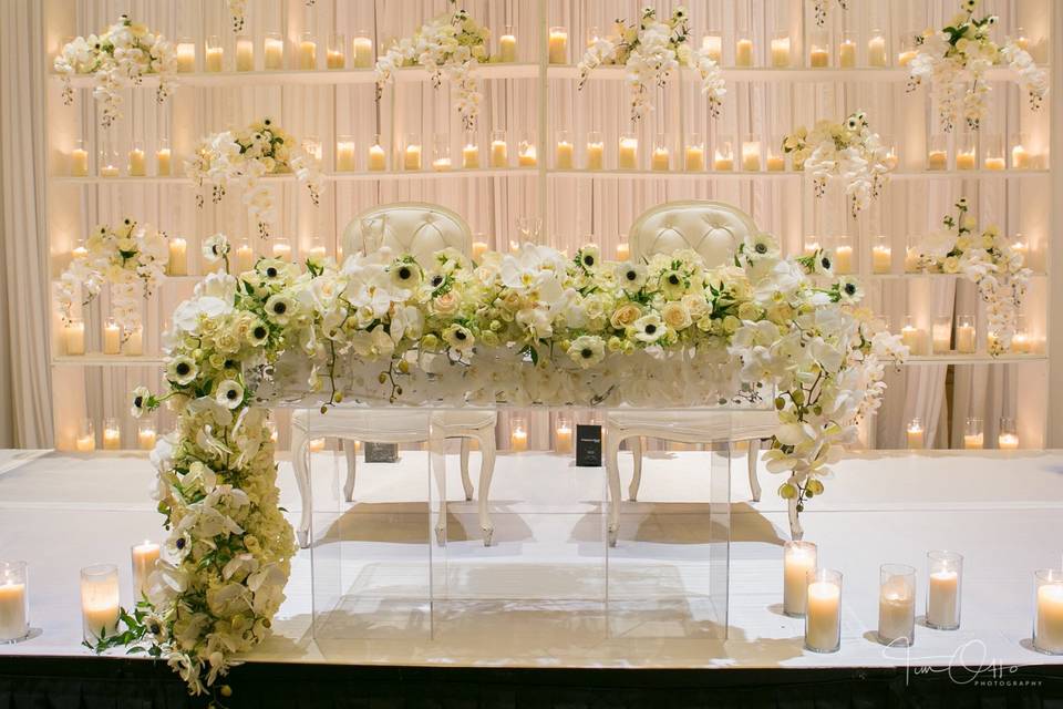 Reception decor