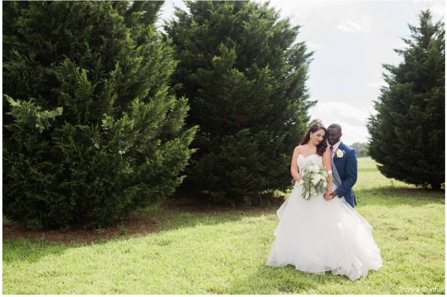 Farm wedding photo