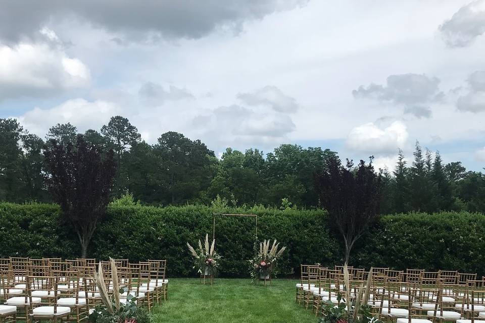 Outdoor wedding venue