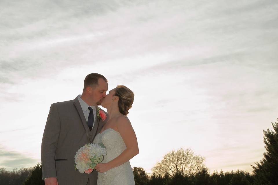 Farm wedding photo