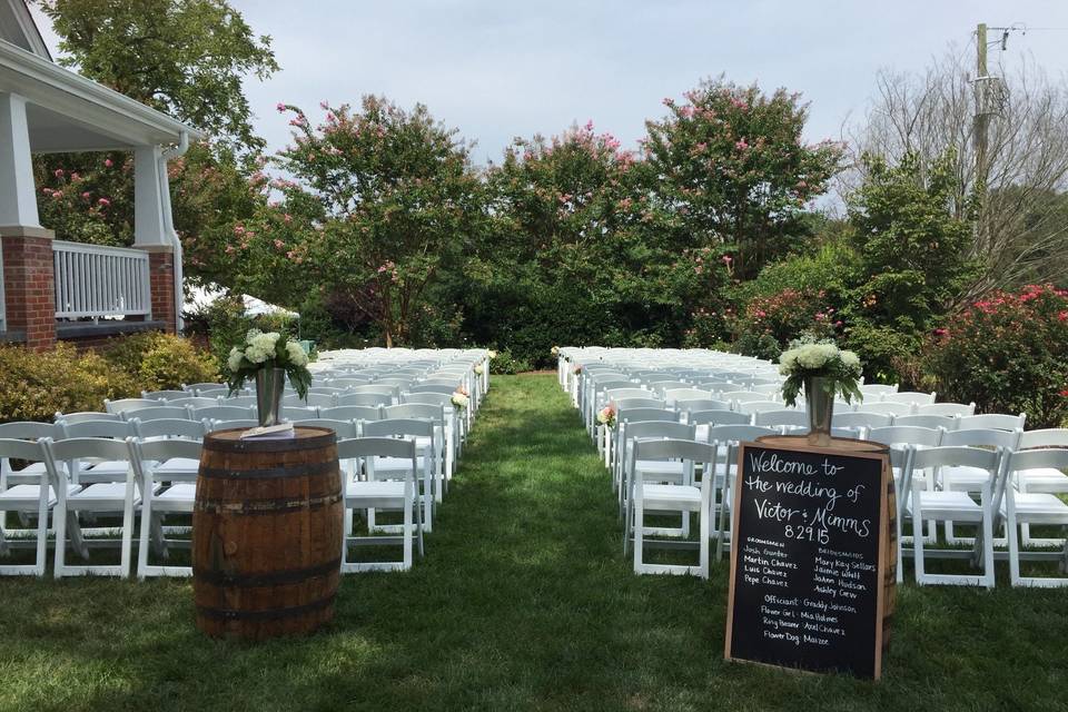 Front Garden Ceremony