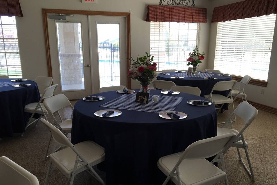 Rehearsal dinner table scape