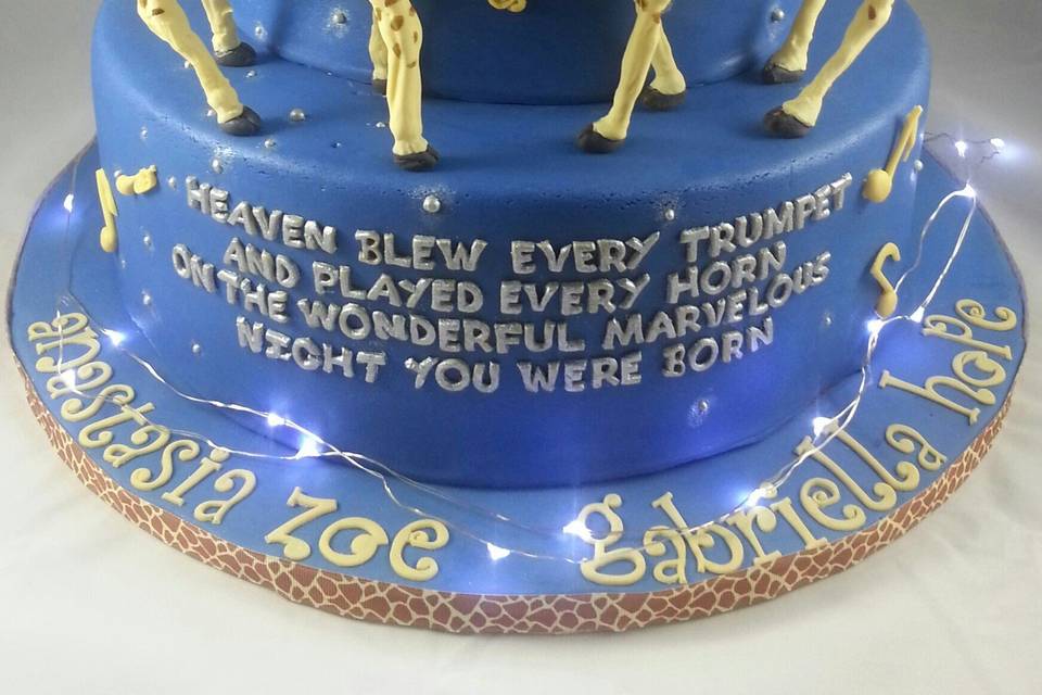 Blue baby cake