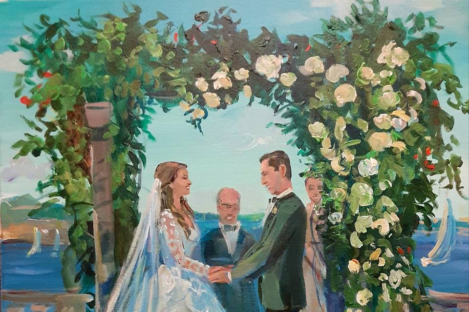 Ceremony painting by Vesna