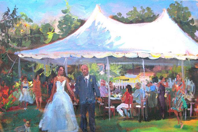 Wedding Painting by Vesna