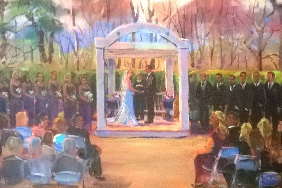 Wedding Painting by Vesna