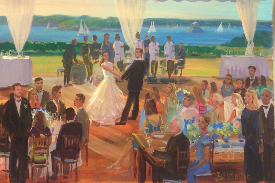 Wedding Painting by Vesna