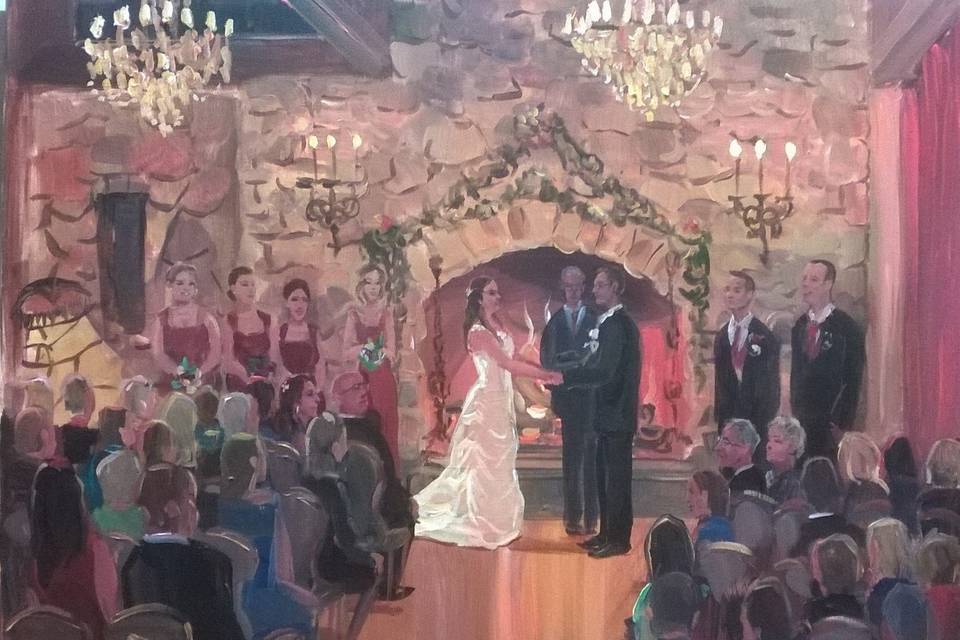 Wedding Painting by Vesna