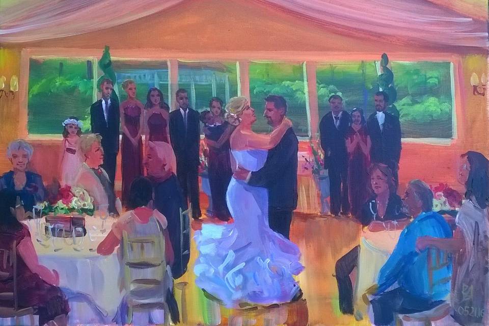 Wedding painting at Primavera