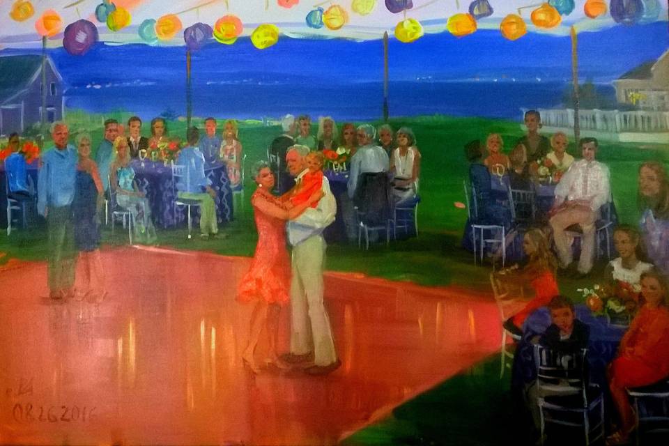 Wedding Painting by Vesna