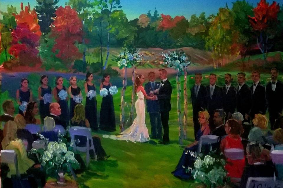 Wedding Painting by Vesna