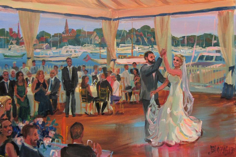 Wedding Painting by Vesna