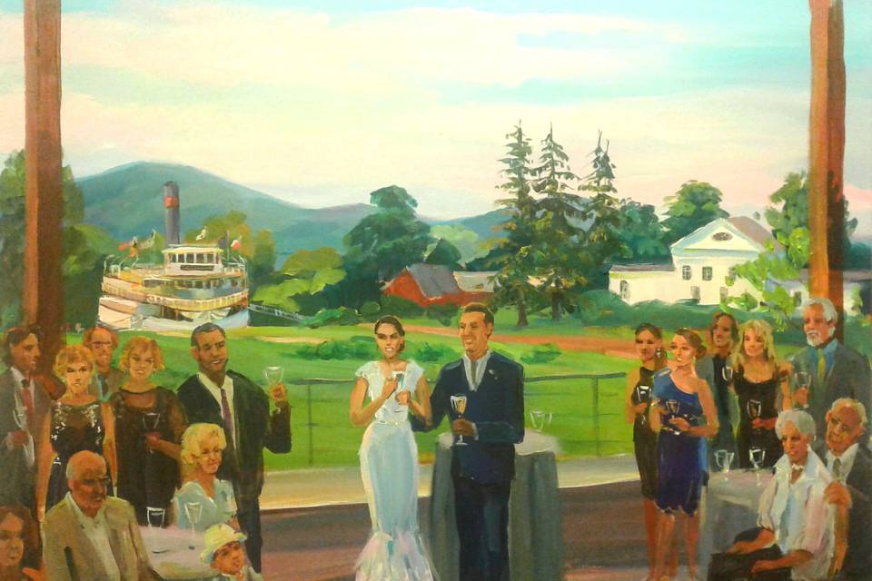 Wedding Painting by Vesna