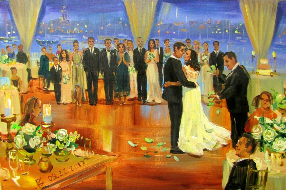 Wedding Painting by Vesna