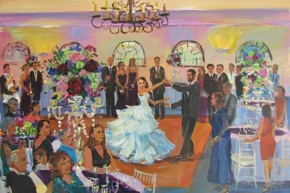 Wedding Painting by Vesna