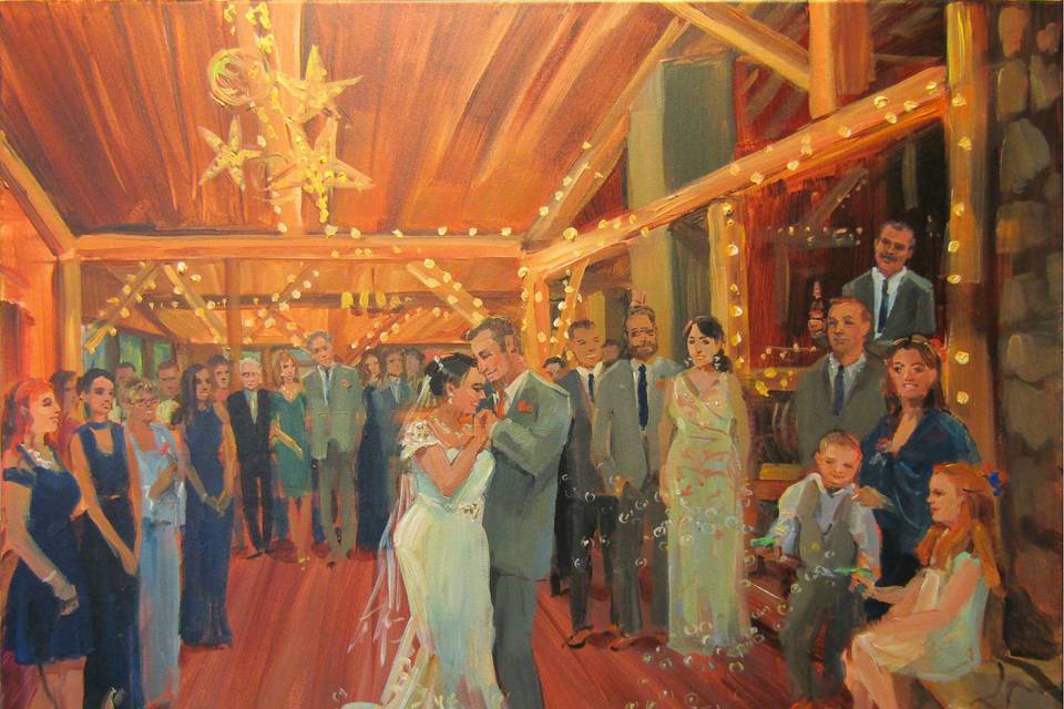 Wedding Painting by Vesna