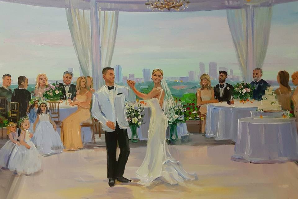 Wedding painting by Vesna