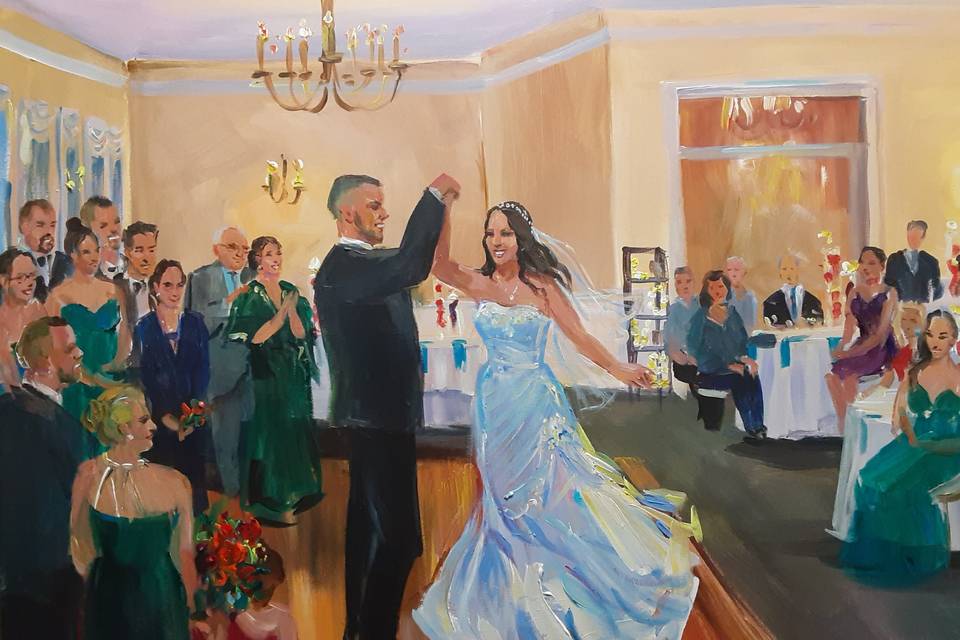 Wedding painting by Vesna