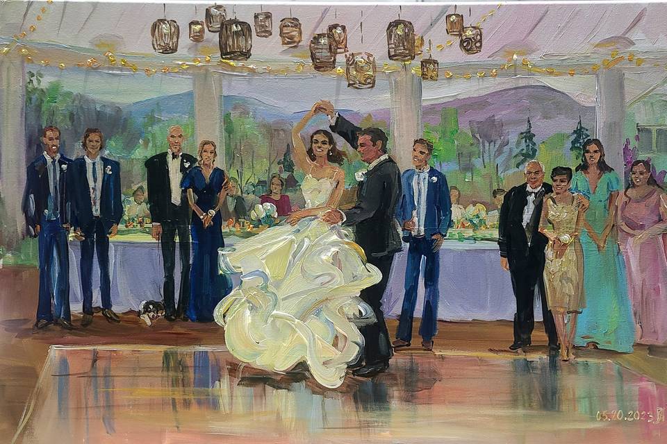 Wedding Painting by Vesna