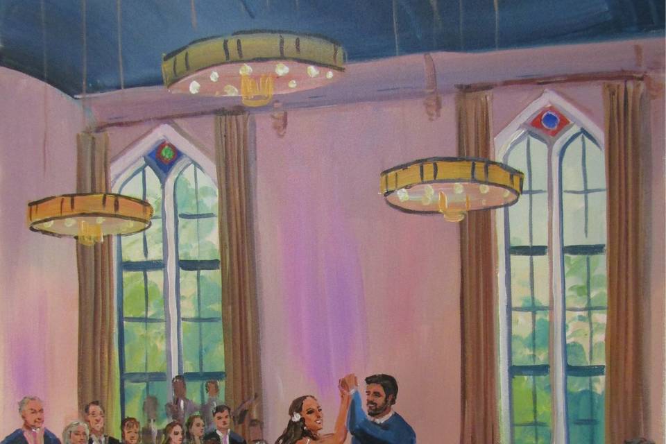 Wedding painting by Vesna