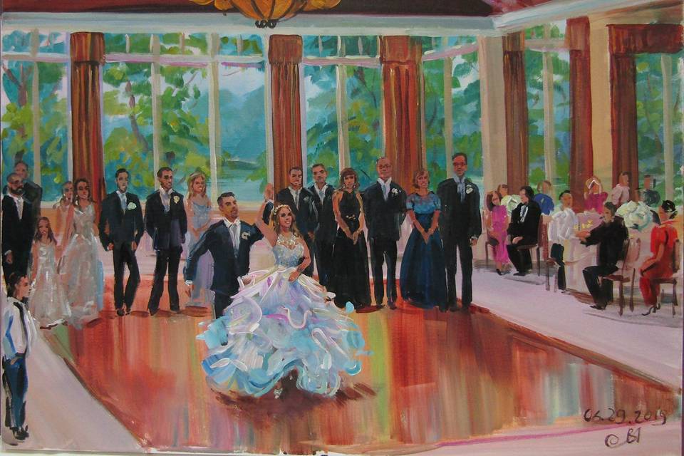 Wedding painting by Vesna