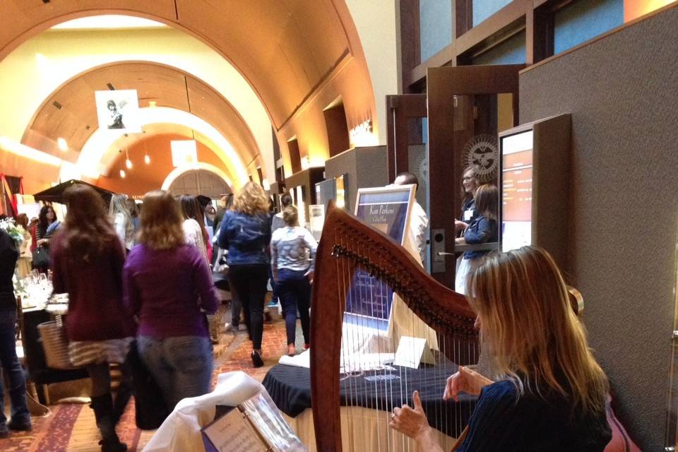 Wedding harpist