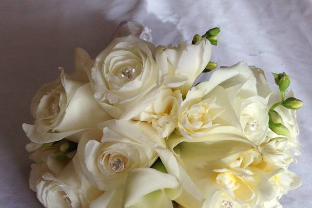 White blooms