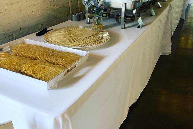 Catering table
