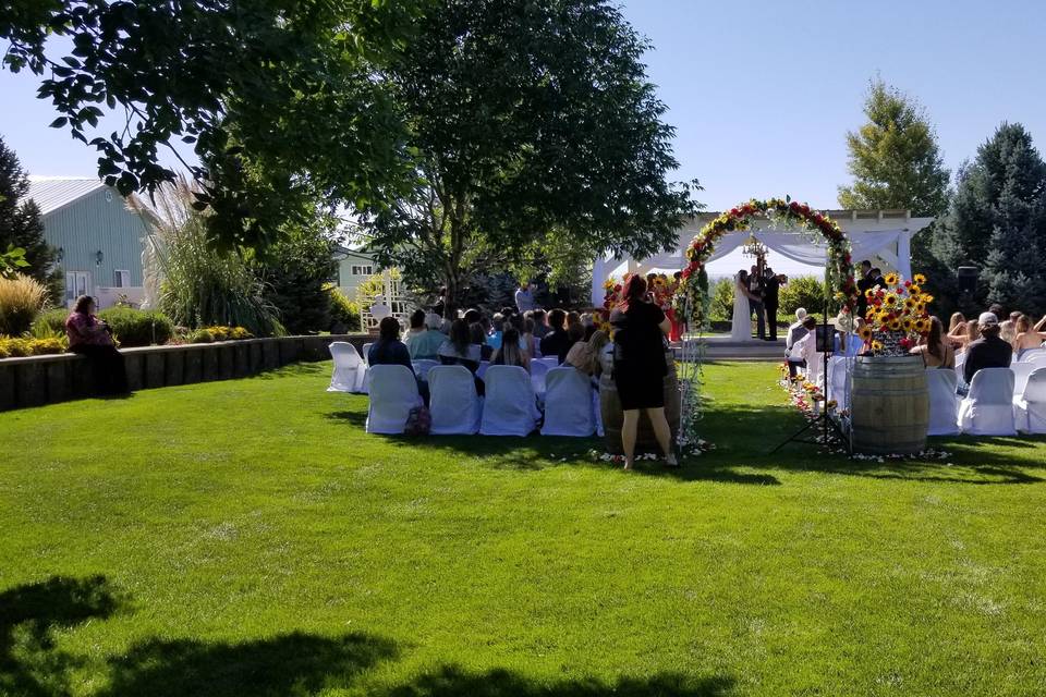 One of our many weddings