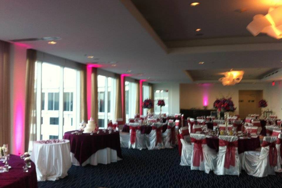 Indoor wedding setup