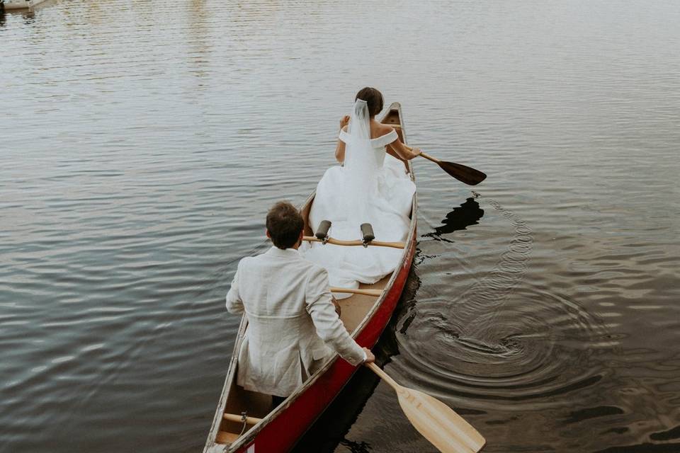 Couple in a boat