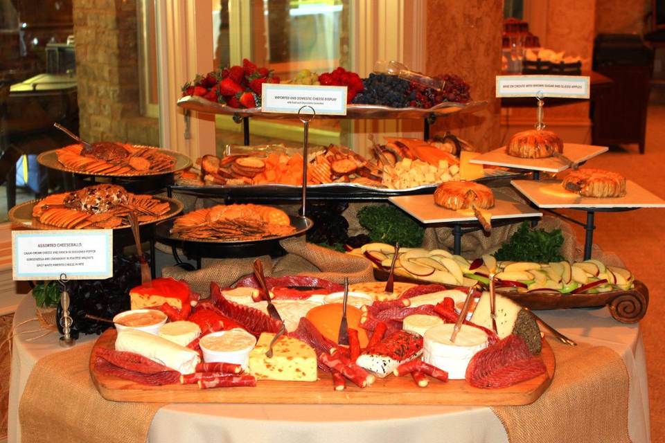 Buffet table