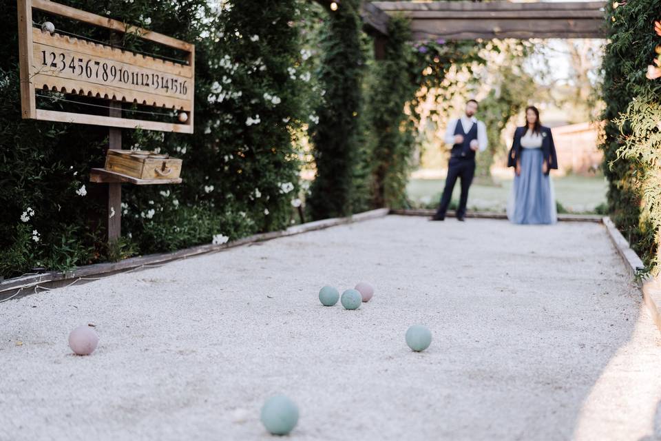 Bocce court - Lauren Newman