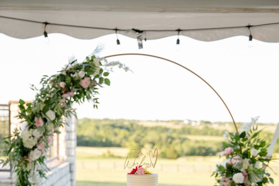 Wedding Cake Set-Up