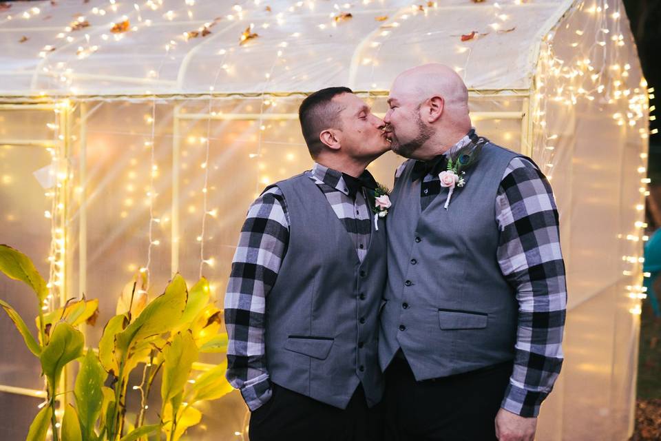 End of the night kiss