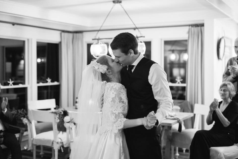 End of the first dance