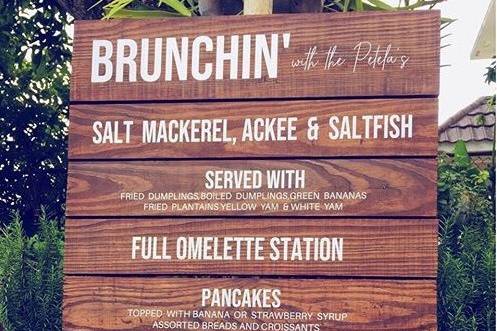 Large Pallet Menu Sign