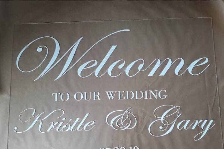 Acrylic Welcome Sign