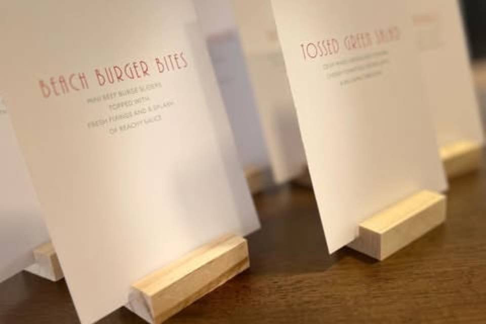 Menu Cards