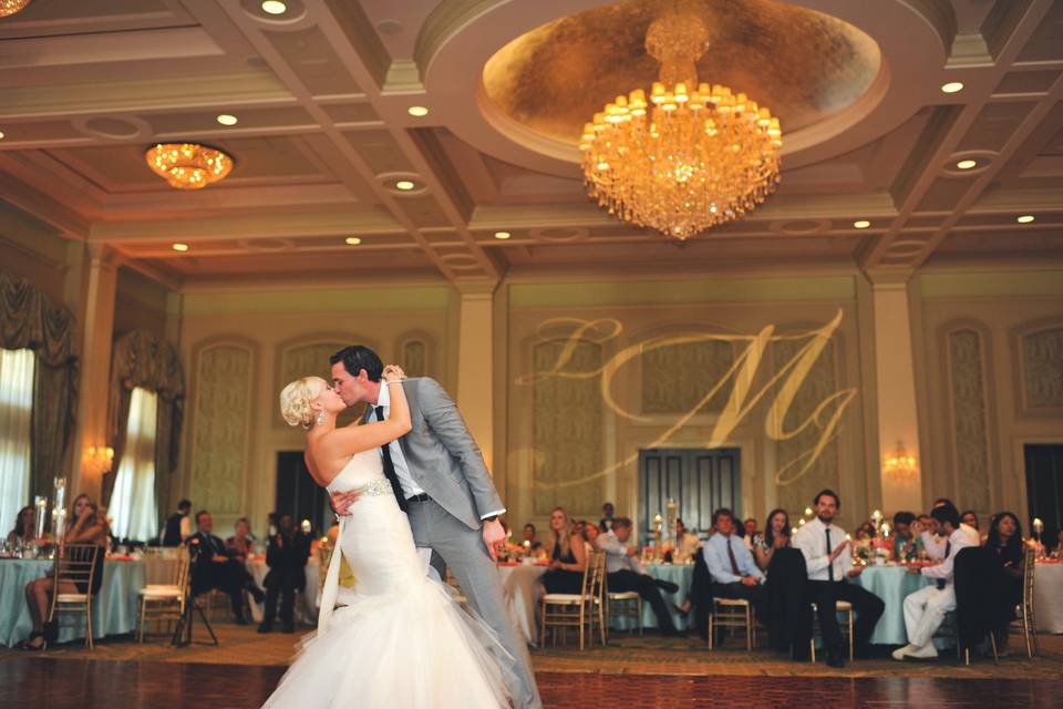 The dance floor with guests