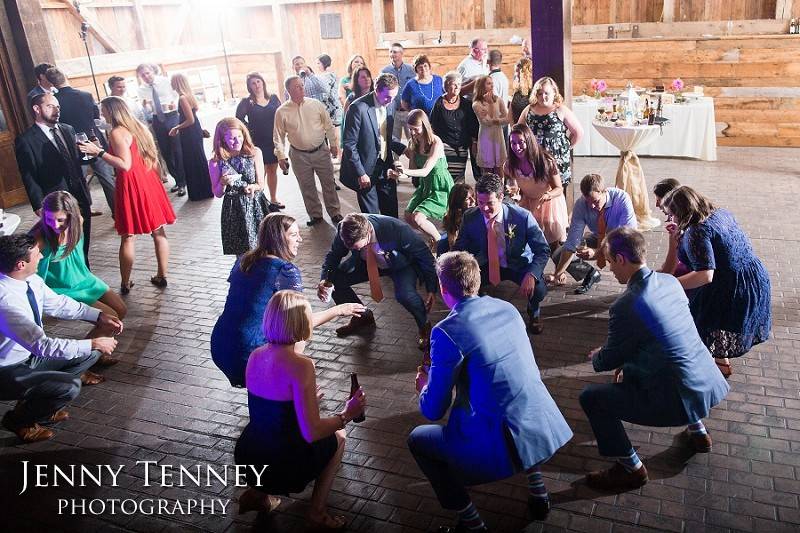 The dance floor with guests