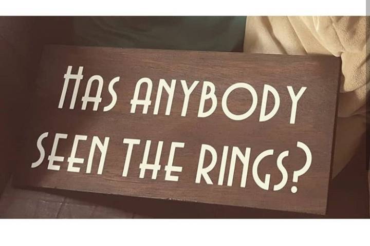 Ring bearer sign