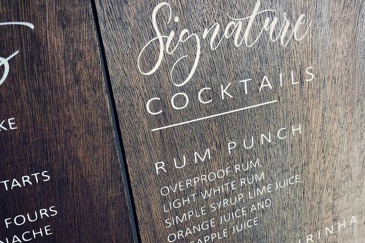 Rustic Menu Sign