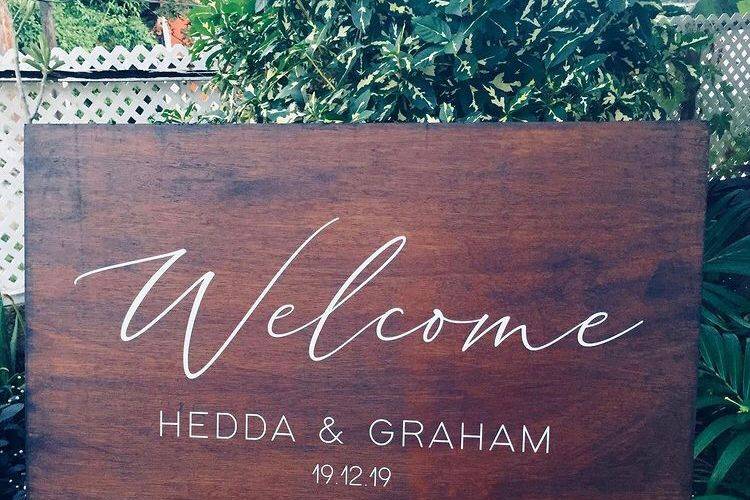 Rustic Welcome Sign